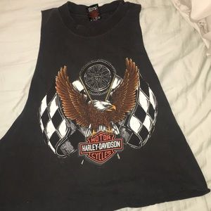 Vintage Harley Davidson t shirt cutout size xl